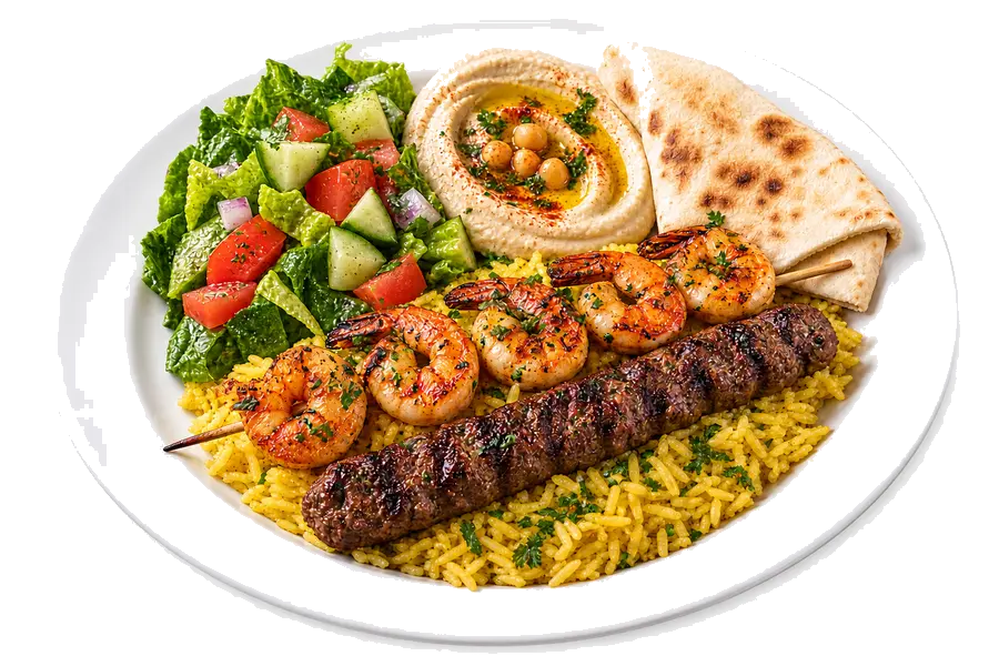 Shrimp & Kefta Kabob