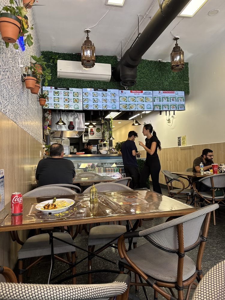 Inside Al Basha Grill restaurant in Miami Beach