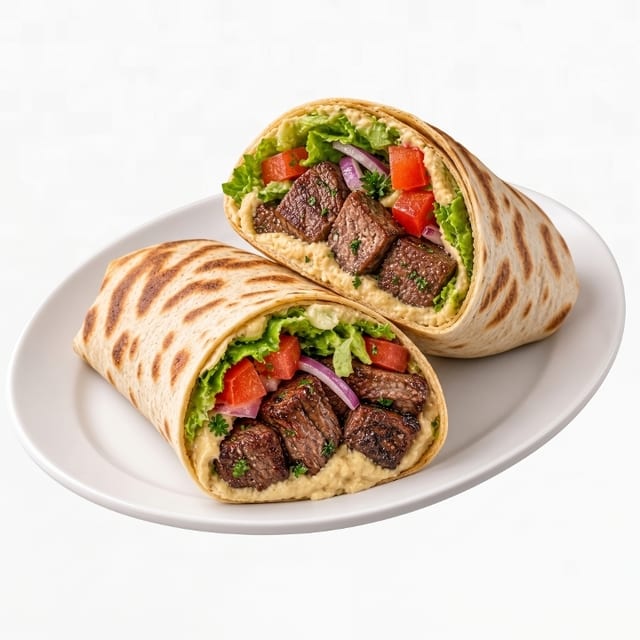 25 Beef Shish Kabob Wrap.