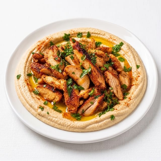 Hummus with Chicken.