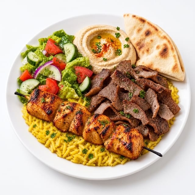 Gyros & Chicken Kabob Combo.